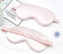 Light pink Double sided silk blackout sleep mask for deep sleep GlowNest Co
