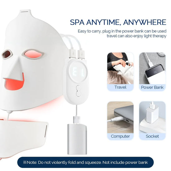 LED Face Mask – 7-Color Light Therapy Skin Rejuvenation & Acne Treatment