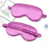 Purple Double sided silk blackout sleep mask for deep sleep GlowNest Co