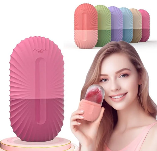 Face ice roller tray for depuffing and pore minimizing GlowNest Co